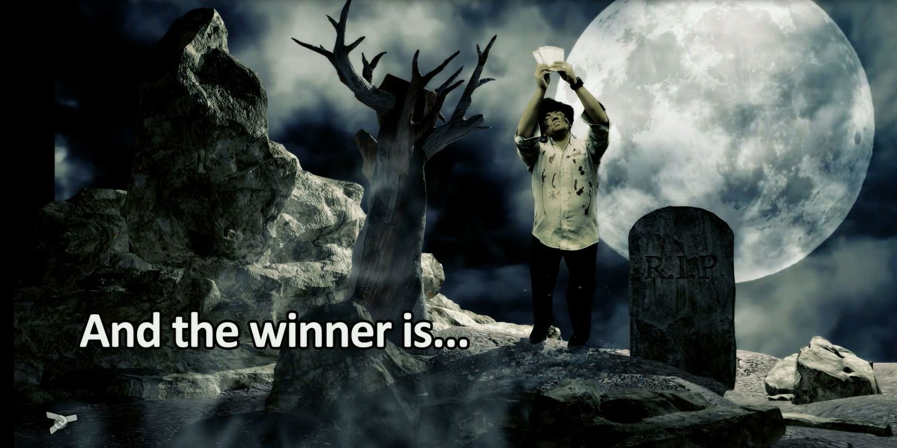 Winner announced by zombie Pawn Shop Raffle winner announced by zombie