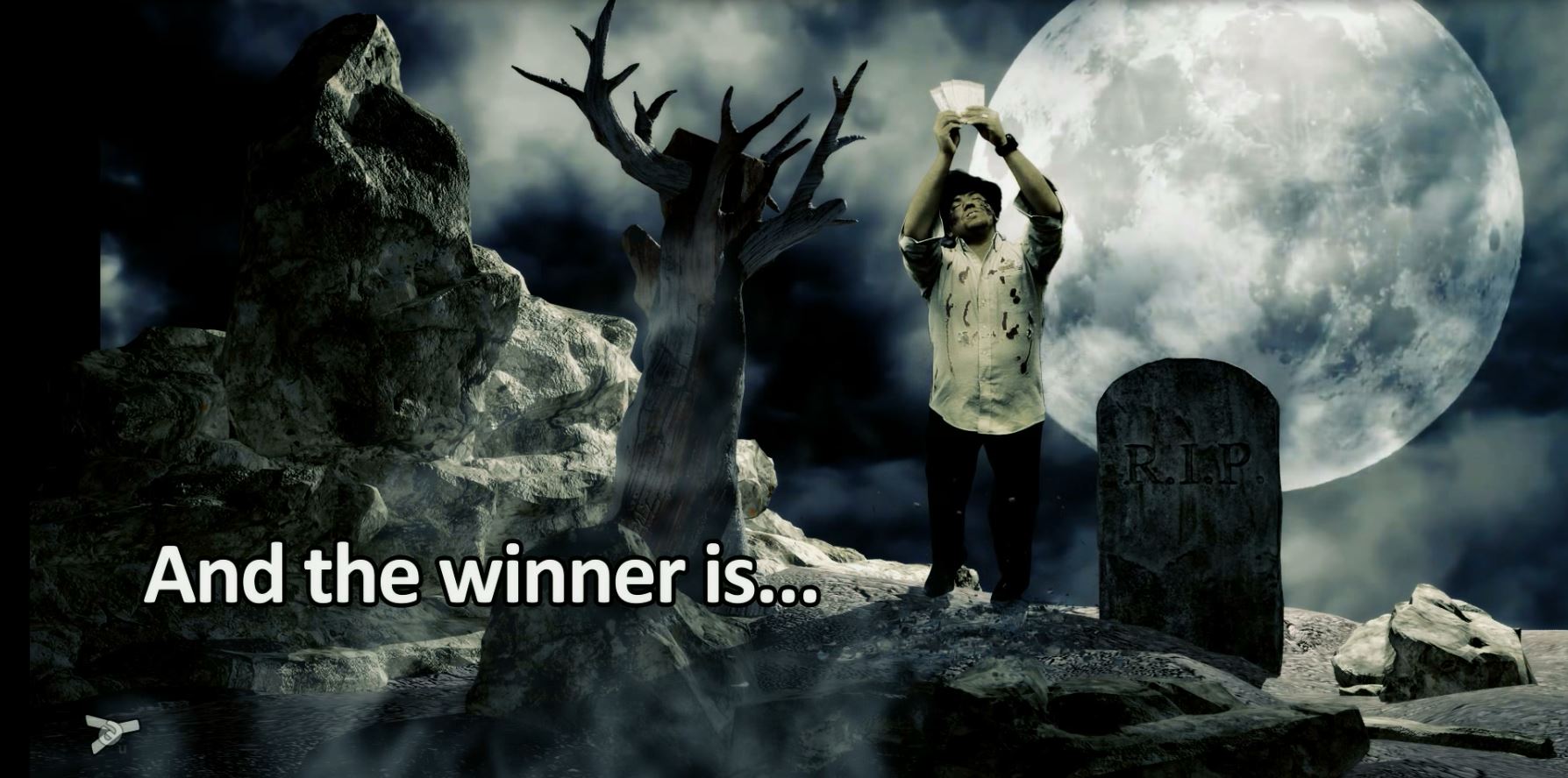 Winner announced by zombie Pawn Shop Raffle winner announced by zombie