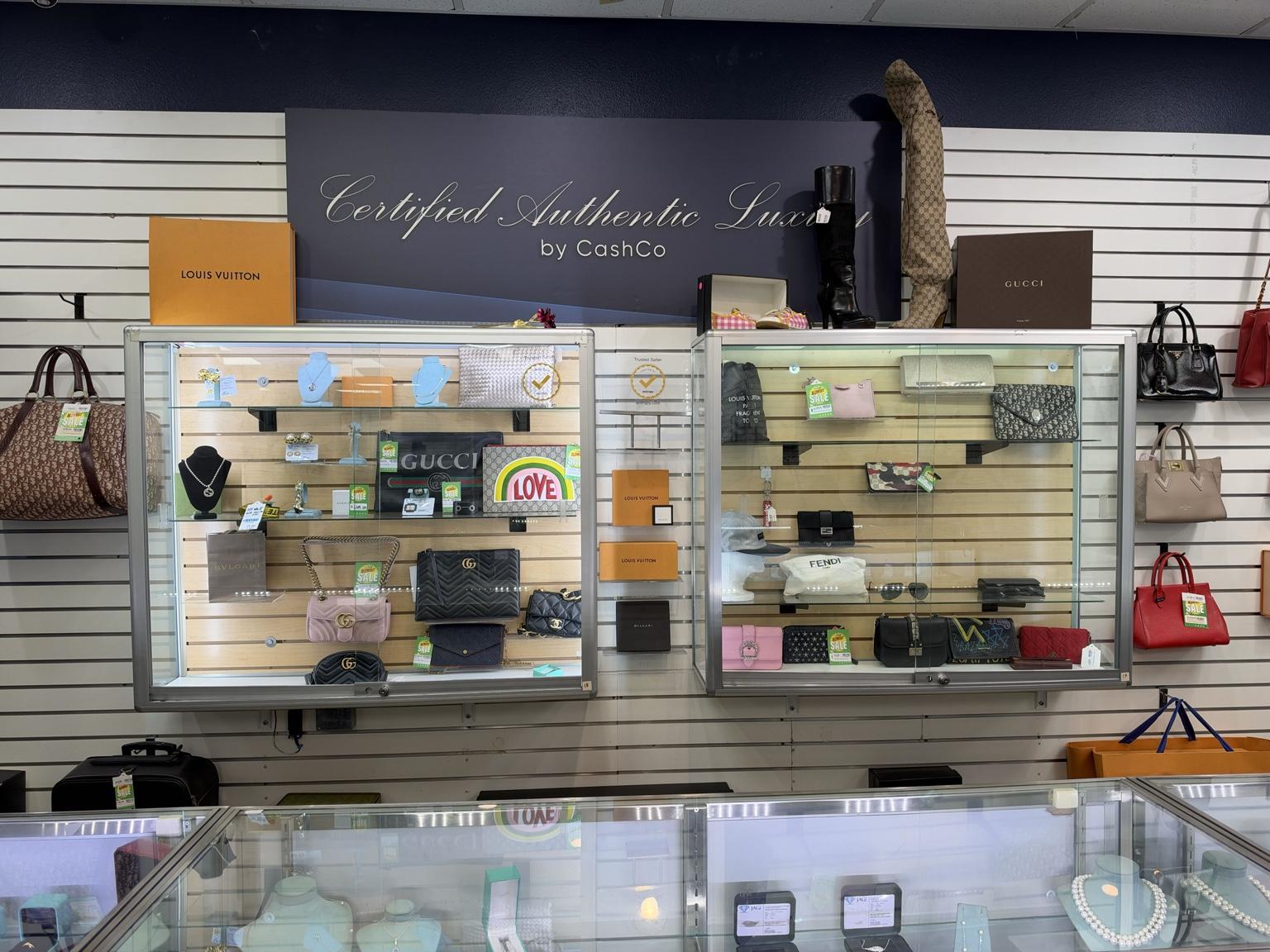 Designer and luxury goods available at CashCo